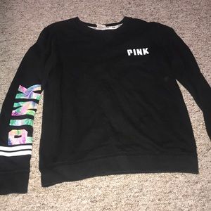 Long sleeve PINK crew neck